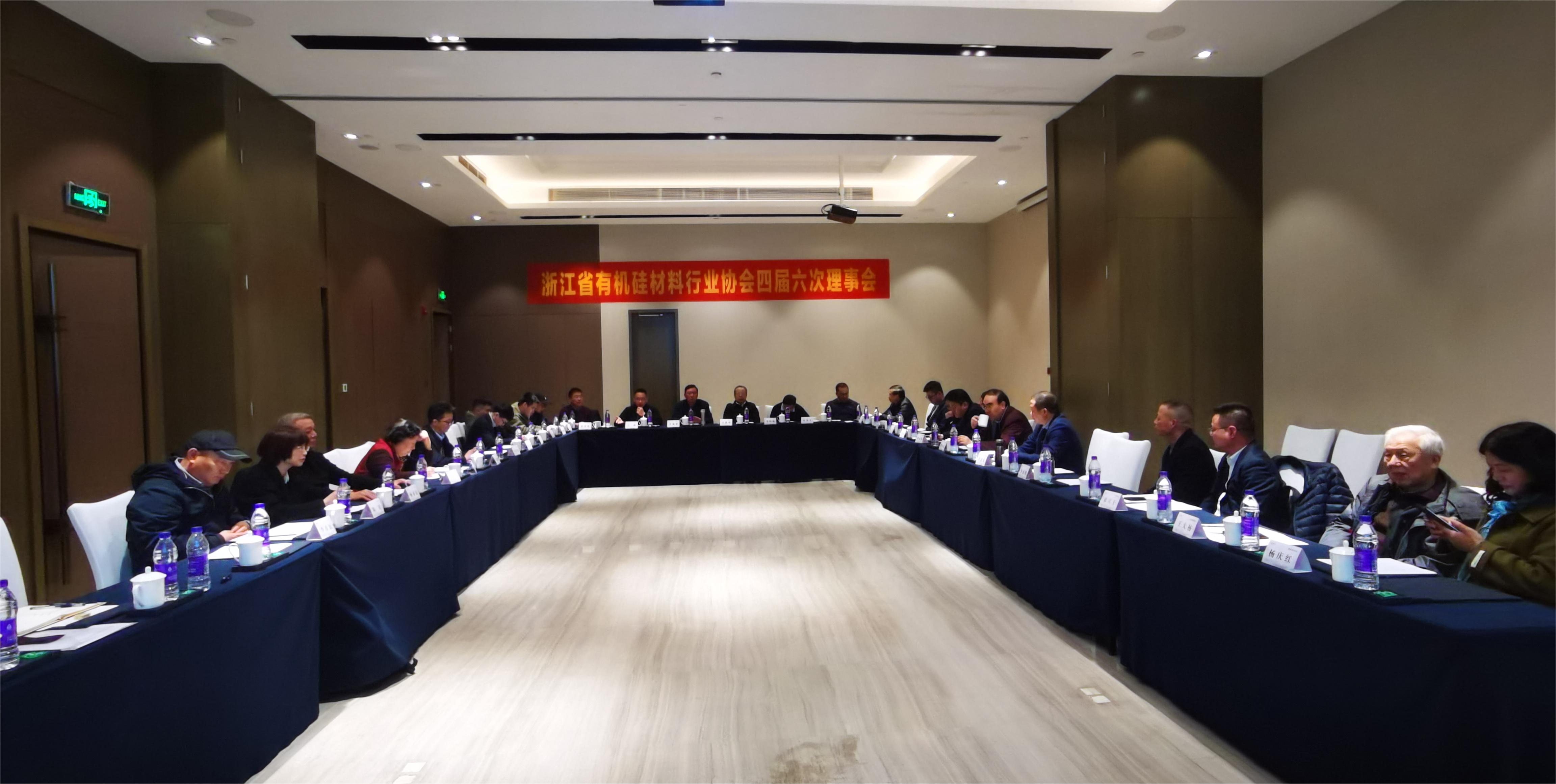 浙江省有机硅材料行业协会召开四届六次理事会议
